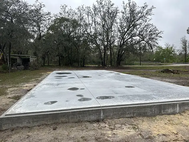 Concrete pad for metal buildings Raleigh photo